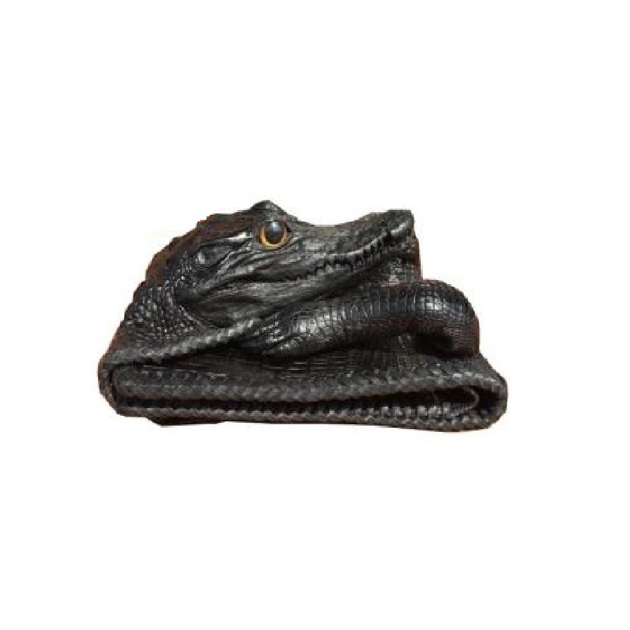 Ví da cá sấu nguyên con Ruby Luxury tặng kèm 6 lưỡi dao cạo râu kép trị giá 60.000 đ.