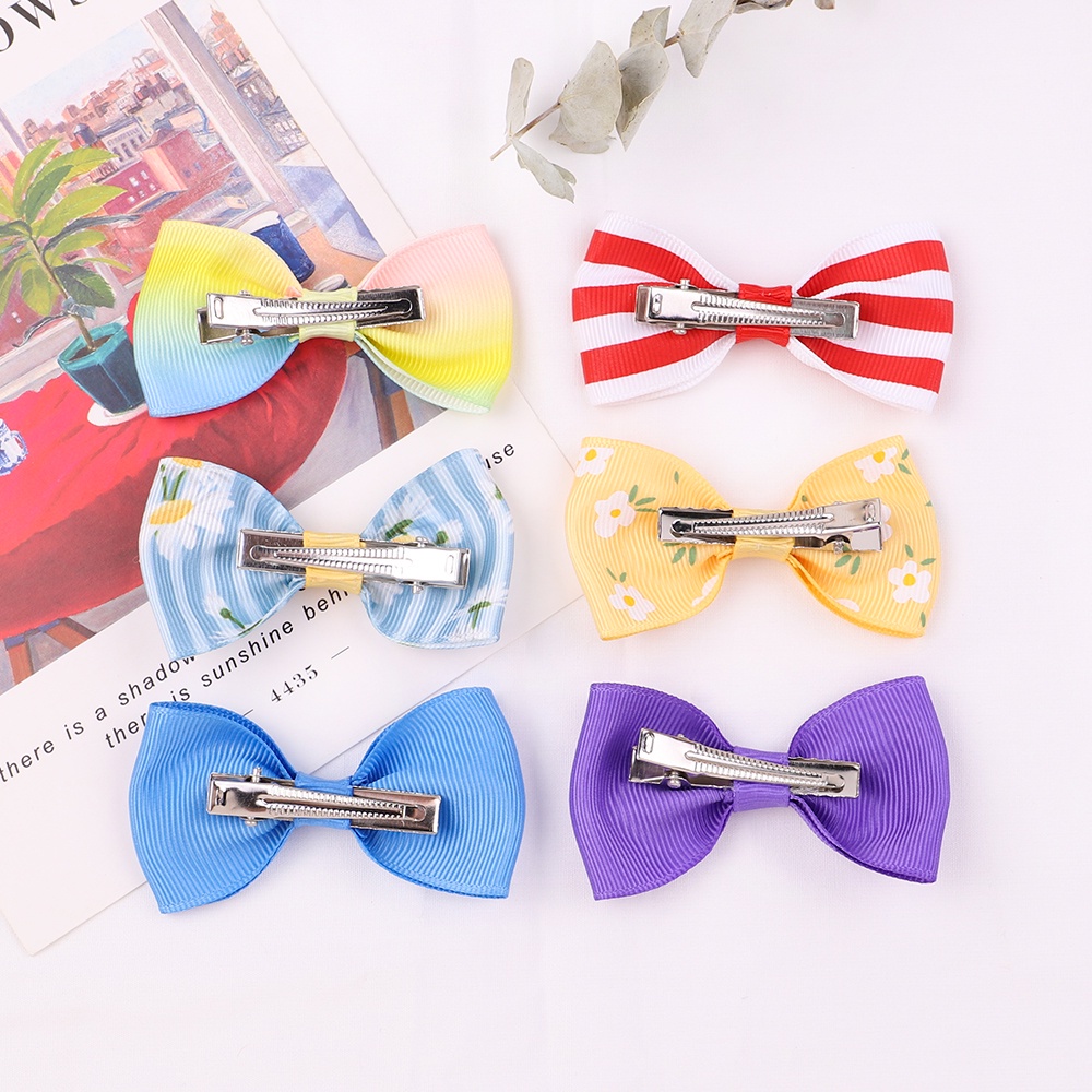 RainBow Bows Set 4 Kẹp Tóc Xinh Xắn Dành Cho Bé Gái