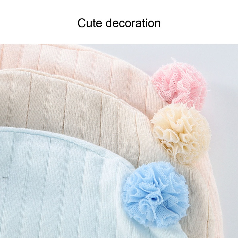 Mũ Trùm Đầu Bằng Cotton Mềm Mại Dễ Thương Cho Bé Sơ Sinh 0-6 Tháng Tuổi
