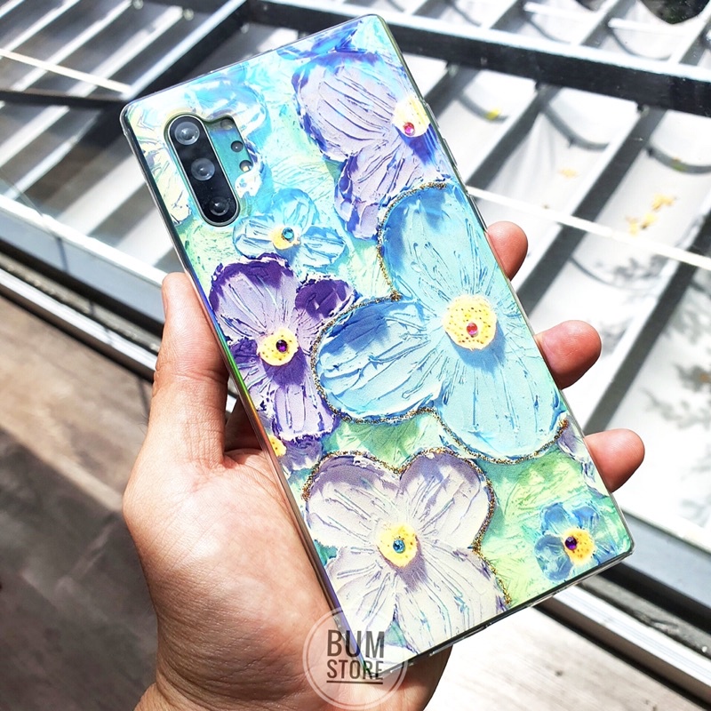 Ốp Lưng Samsung Galaxy Note 20 Ultra / Note 20 / Note 10 Plus / Note 10 Silicon Dẻo Hoa Màu Nước - BUM STORE GALAXY CASE