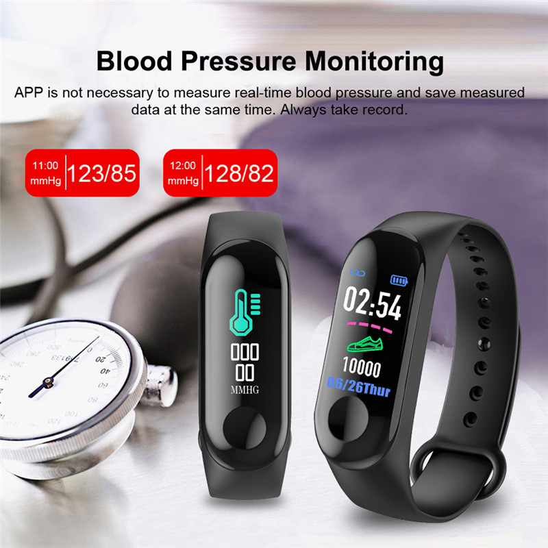Đồng Hồ Thông Minh Đa Năng Theo Dõi Tình Trạng Sức Khỏe M3 M4 Mi Band 5 Mi Band 3