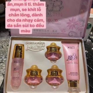Set 5 món #hoangcung màu hồng dưỡng trắng, giảm nám sạm,tàn nhang