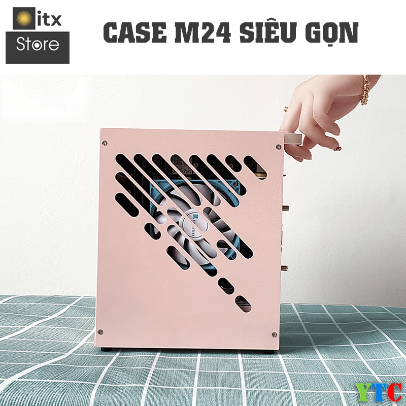 [ITX Store] - Combo Case iTX M24 Siêu Nhỏ Gọn (Case+Riser)