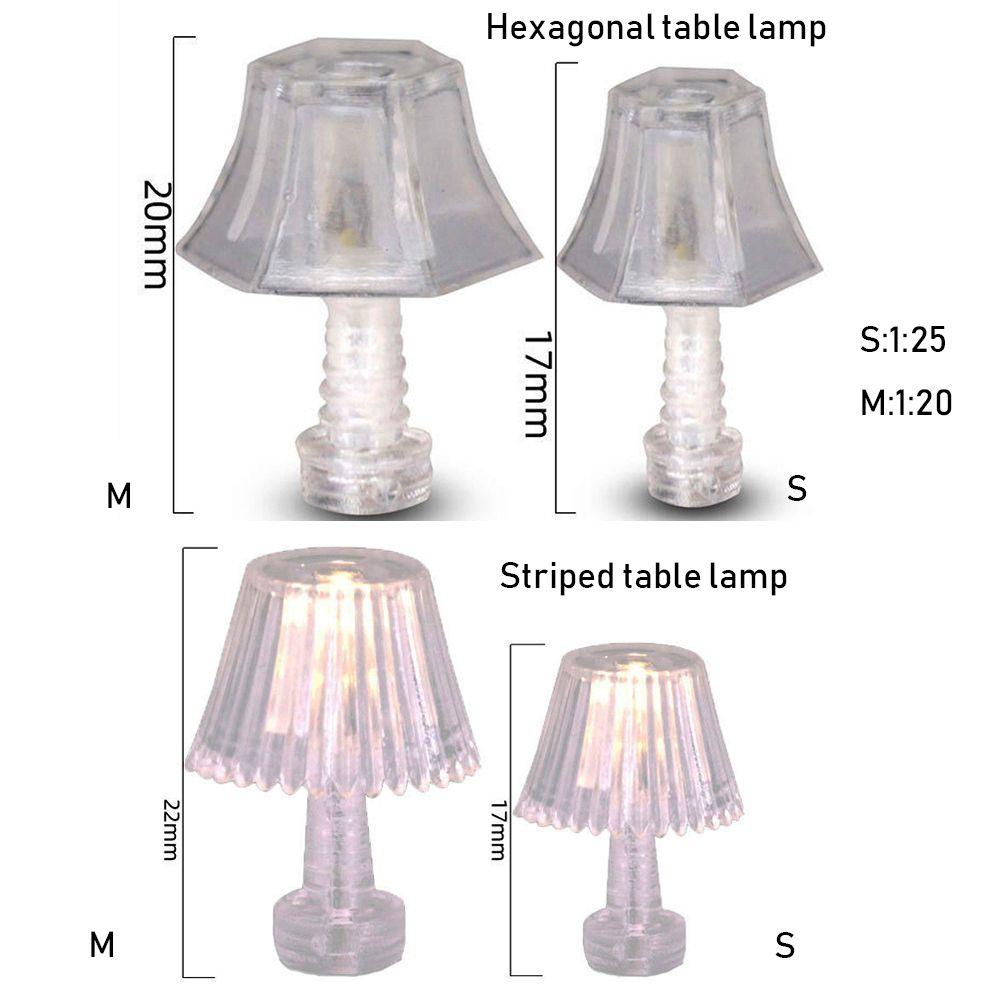 LUOL Set 2 Đèn Led 2 Kiểu Mini Dùng Để Trang Trí Nhà Búp Bê