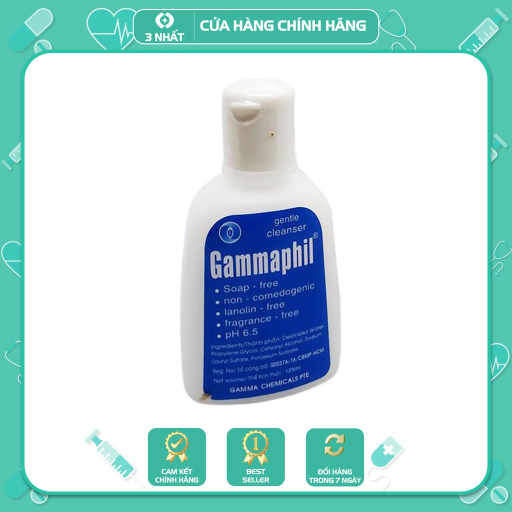 Sữa rửa mặt Gammaphil - Dùng được cho cả da nhờn và da khô - Chai 125ml