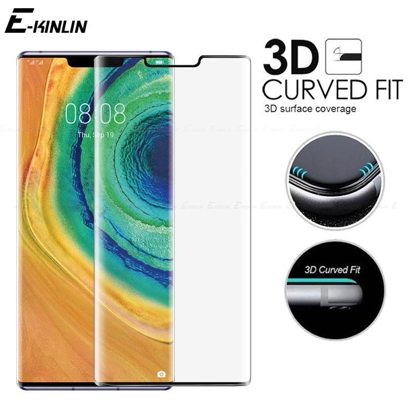 Kính Cường Lực 9H Bảo Vệ Toàn Màn Hình Viền Cong 3D Cho HuaWei Mate 50 40 30 20 Pro Plus Lite RS 40E 30E