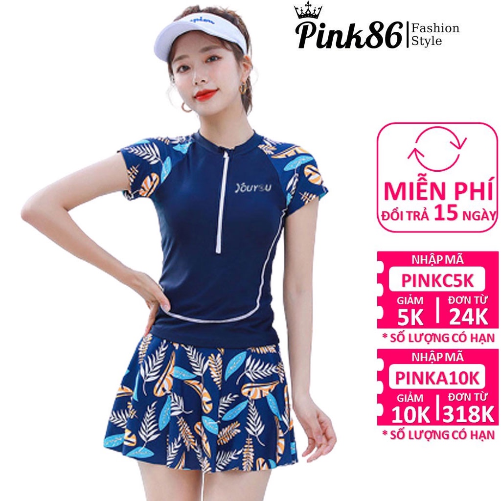 Bikini, đồ bơi nữ dáng váy duyên dáng (Quần short trong váy) BK-309i