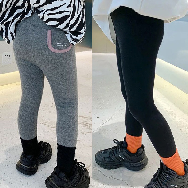 Quần legging cotton co giãn thoáng khí thời trang xuân thu cho bé gái