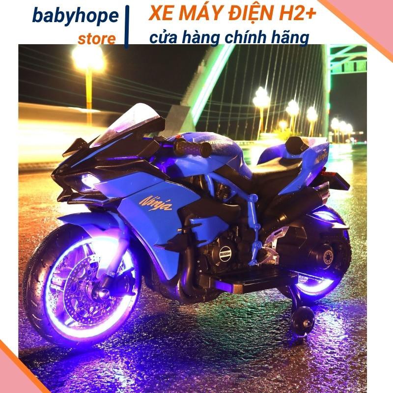 Xe máy điện trẻ em bánh phát sáng NINJA H2R