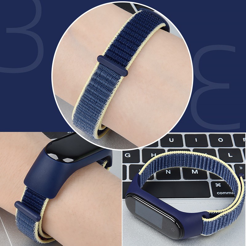 Dây Đeo Nylon Cho Đồng Hồ Thông Minh Xiaomi Mi Band 7 6 5 4 3