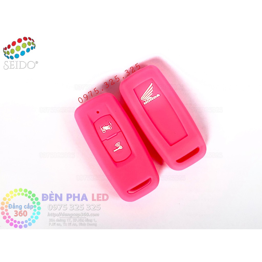 Bao remote silicon Smartkey 2 nút Vision 2022 2021 PCX160  cao su bảo vệ chìa khóa smk SH350i sh