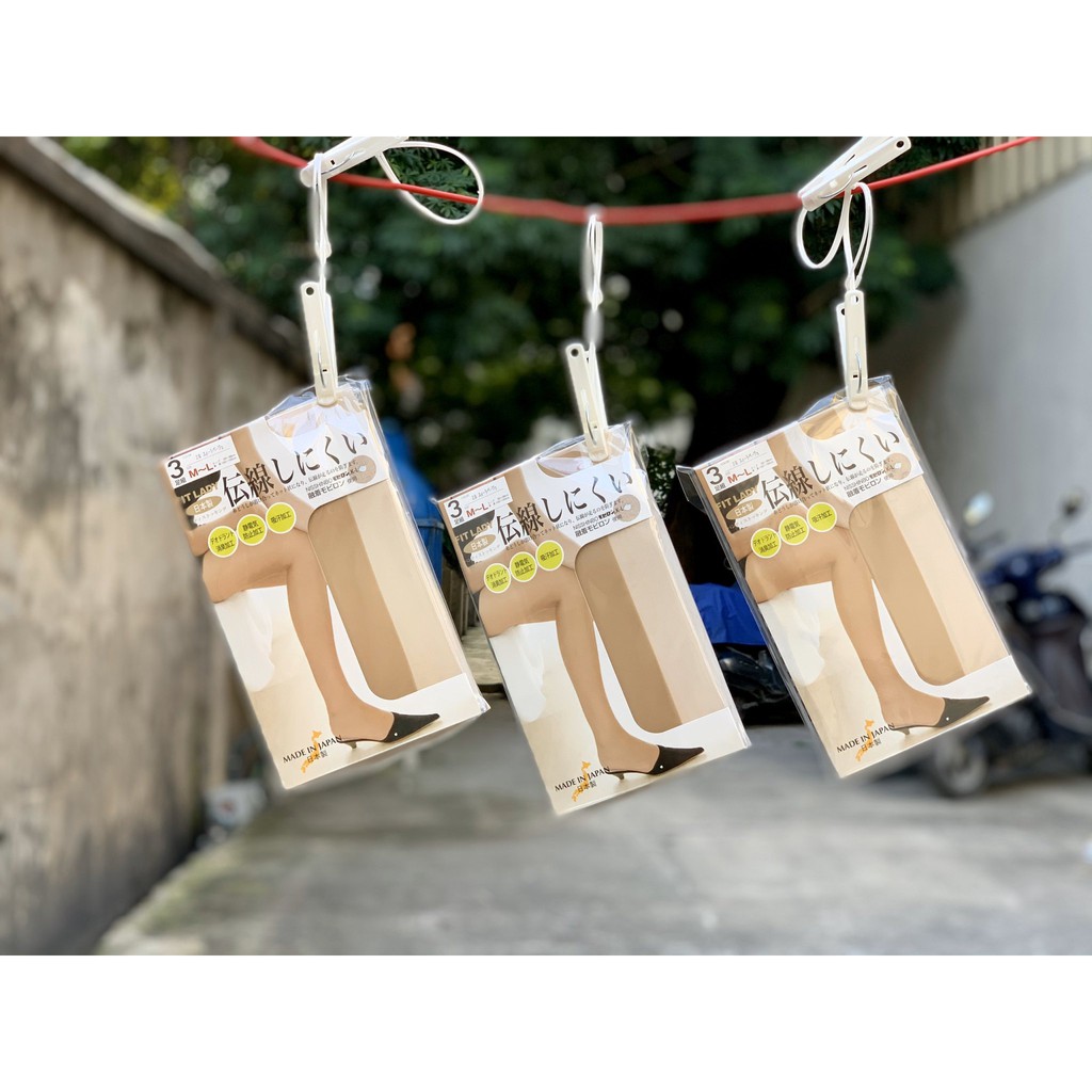Set 3 quần tất chống xước Regart 20D màu da chân, màu đen size M - Nhật Bản