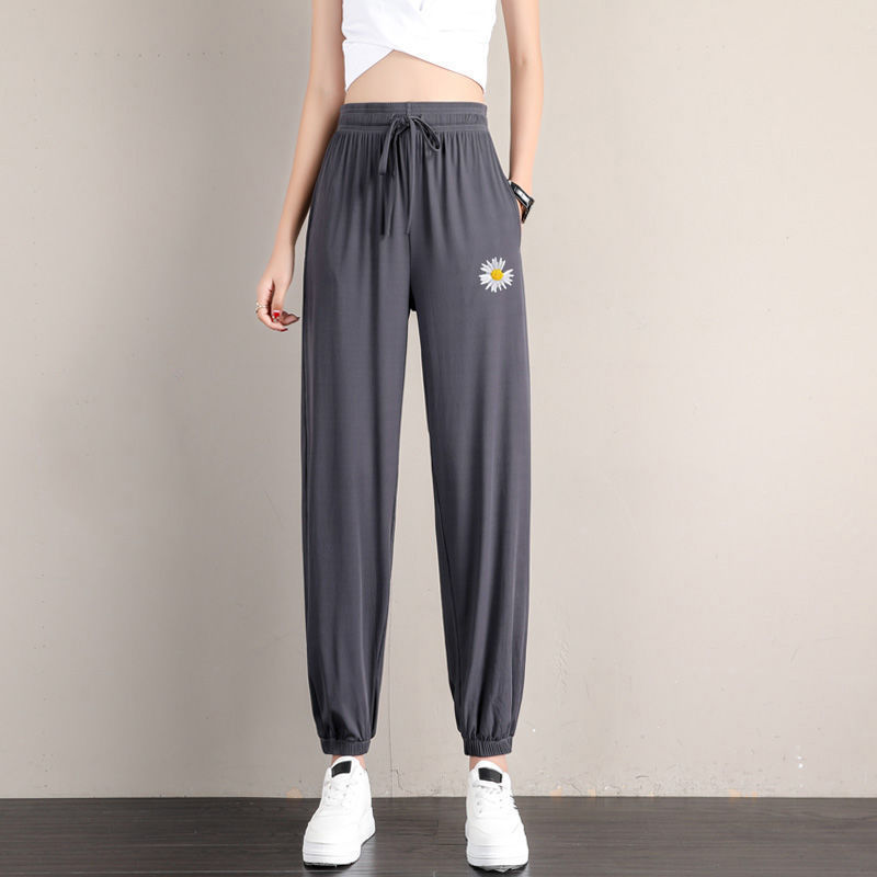 Quần Dài Lưng Cao Họa Tiết Hoa Cúc Thời Trang Cho Nữ | BigBuy360 - bigbuy360.vn