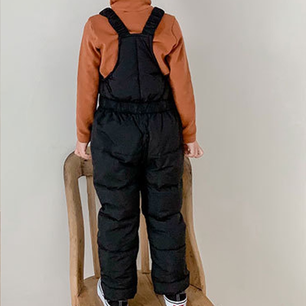 BEAR LEADER Quần Yếm Cotton Màu Trơn Giữ Ấm Mùa Thu Đông Dành Cho Trẻ Em 1-5 Tuổi Mới