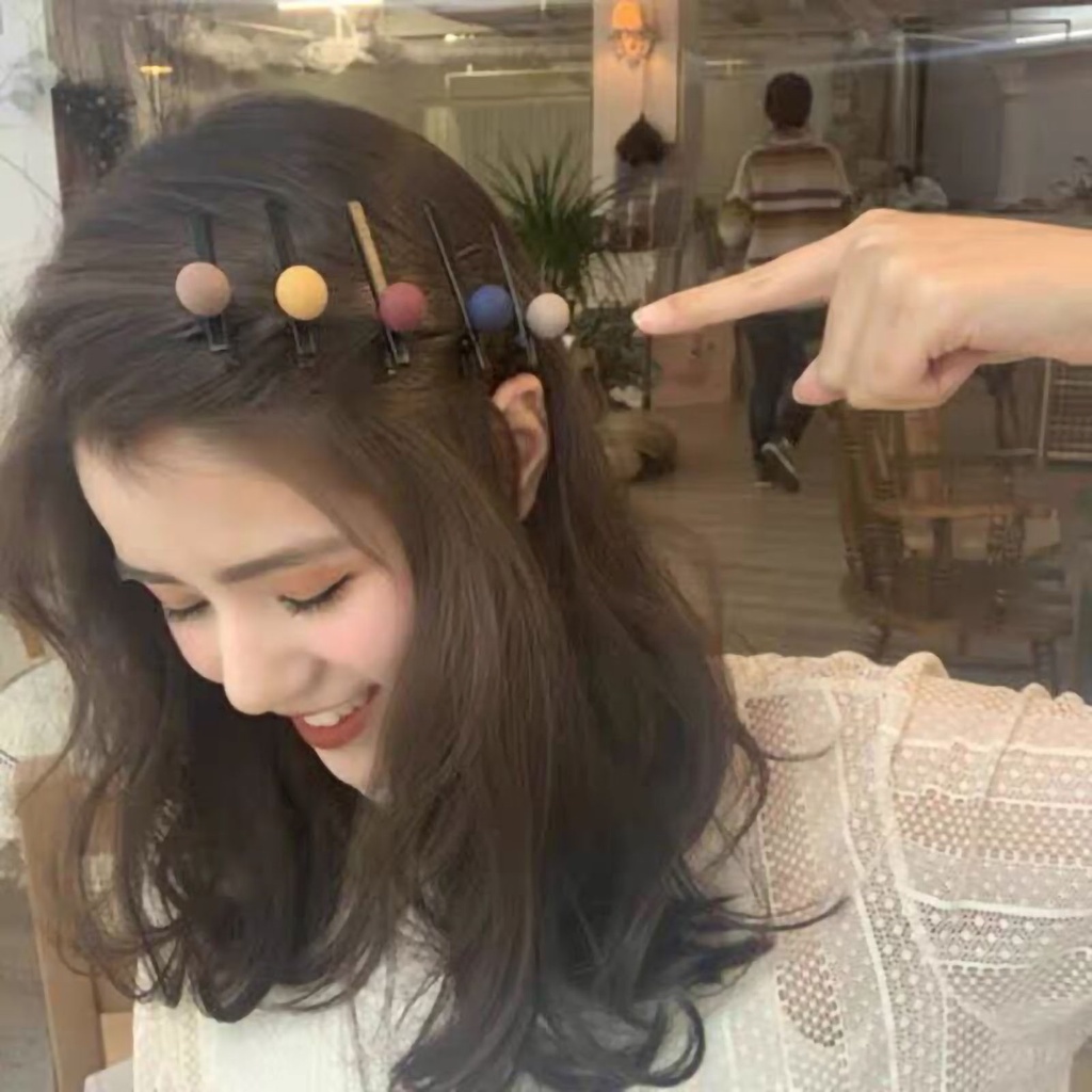 Kẹp tóc Frosted Màu sắc rực rỡ Ins Style Dễ thương cho Quà tặng trang trí bằng vải