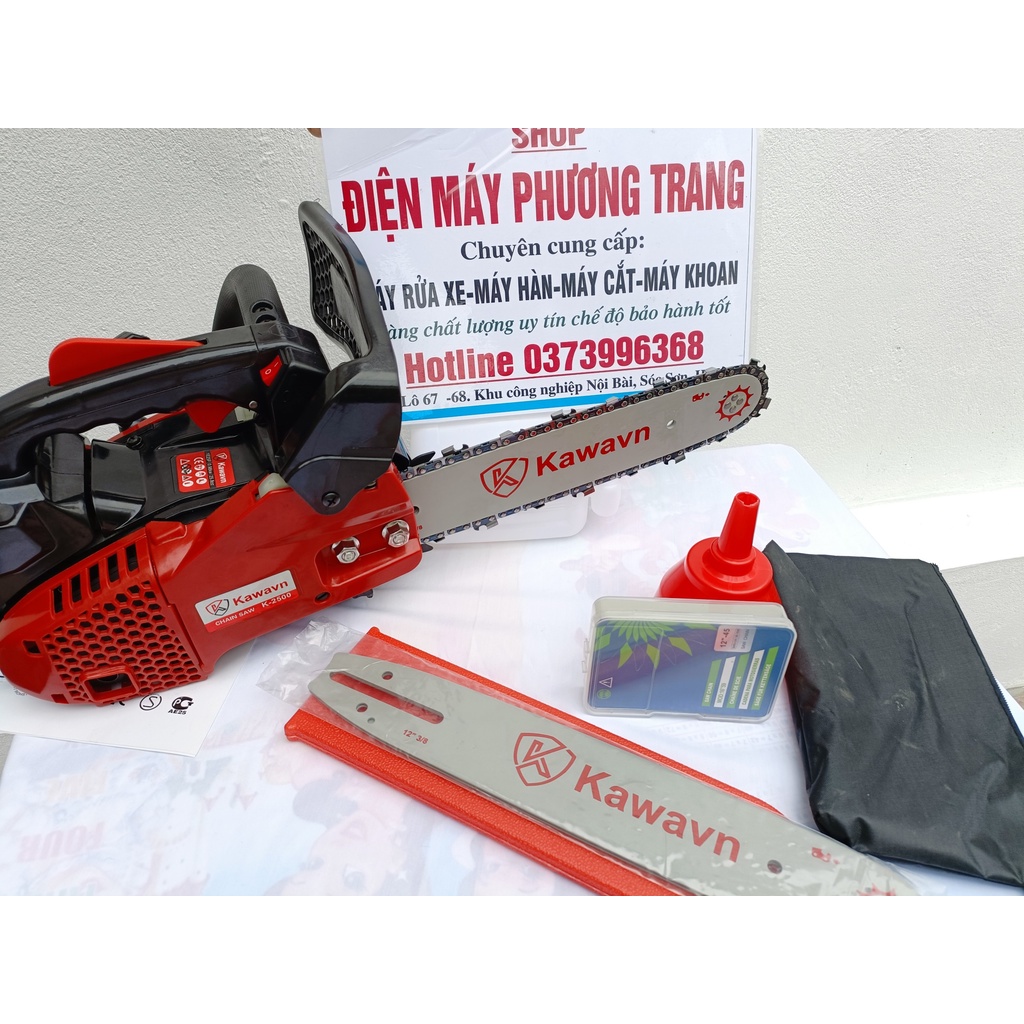MÁY CƯA XÍCH CHẠY XĂNG Kawav mini - may cua xich chay xang lam 3 tấc trọng lượng 3.5kg