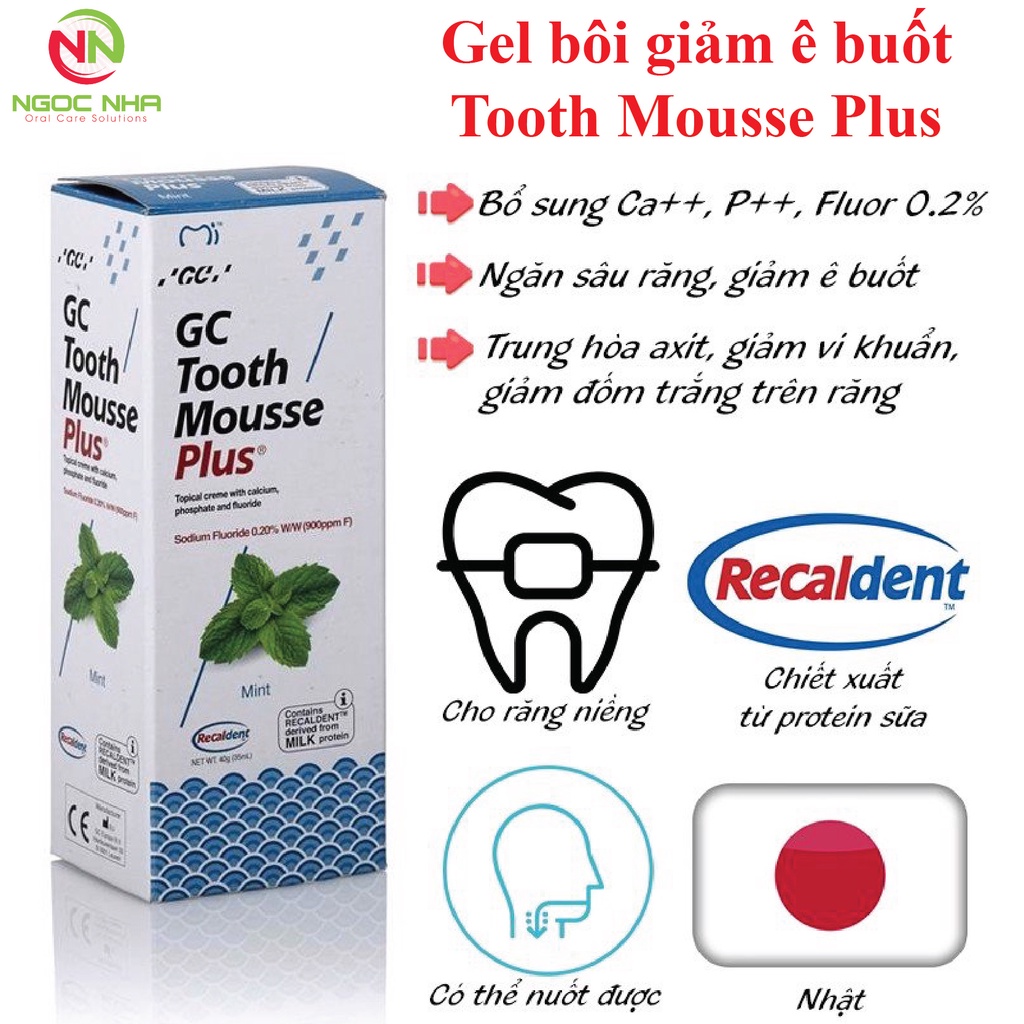 Gel bôi giảm ê buốt GC Tooth Mousse Plus 35ml