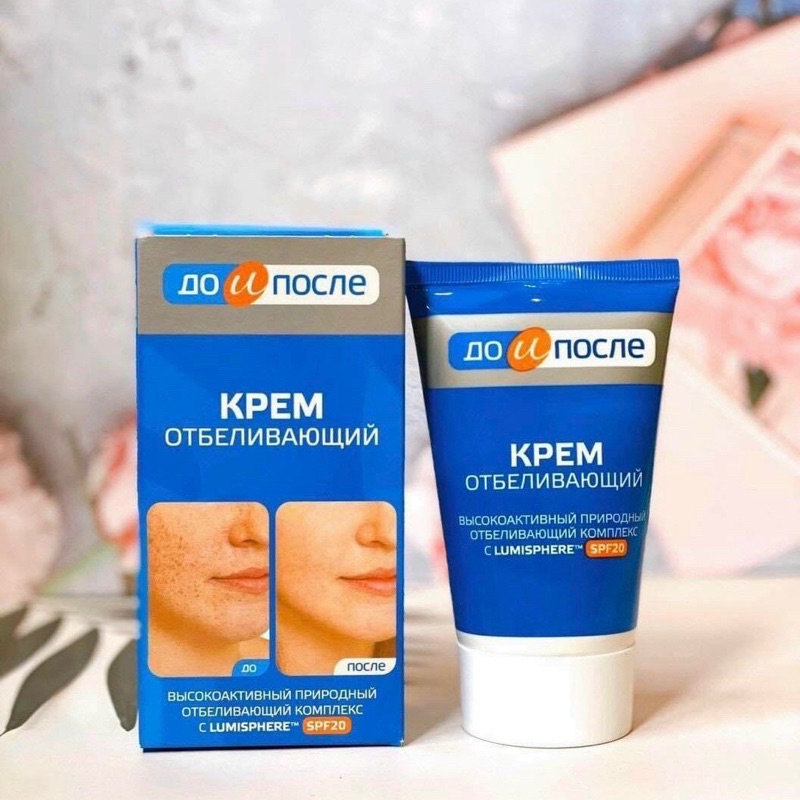 Kem bôi nám trắng da Kpem chuẩn Nga,100ml, chứa Lumisphere trắng da, vitamin C, E, chiết suất tự nhiên, cân bằng melanin