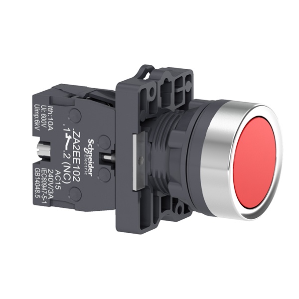 Nút nhấn nhả Schneider XA2EA42 1NC màu đỏ đường kính 22mm