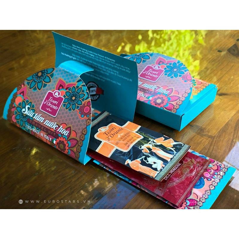 Gói sữa tắm nước hoa Tesori d’Oriente 9ml Tiện Dụng Khi Đi Du Lịch.