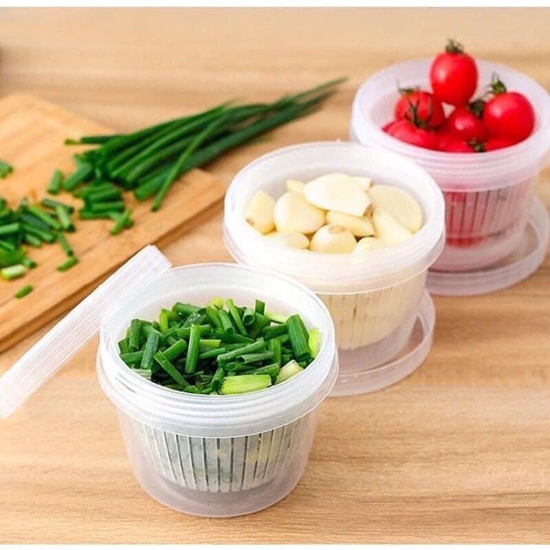 Hộp Đựng Hành Tỏi Tách Nước Để Tủ Lạnh-Hộp Nhựa Đựng Tiện Lợi - AnNhien