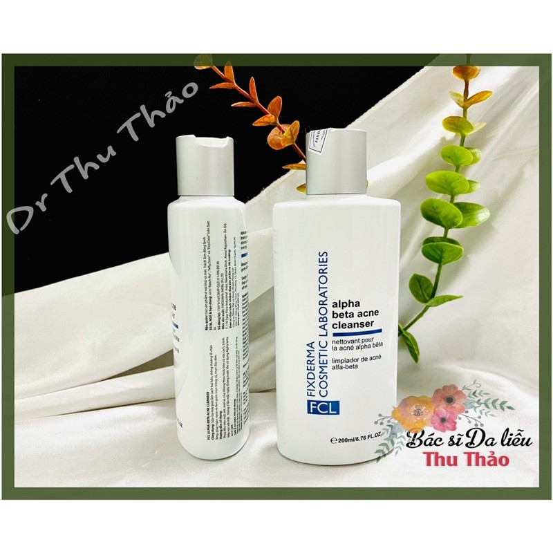 SỮA RỬA MẶT FIXDERMA FCL ALPHA BETA ACNE CLEANSER 200ml | BigBuy360 - bigbuy360.vn