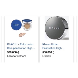 Phấn nước Klavuu Cushion 2 màu