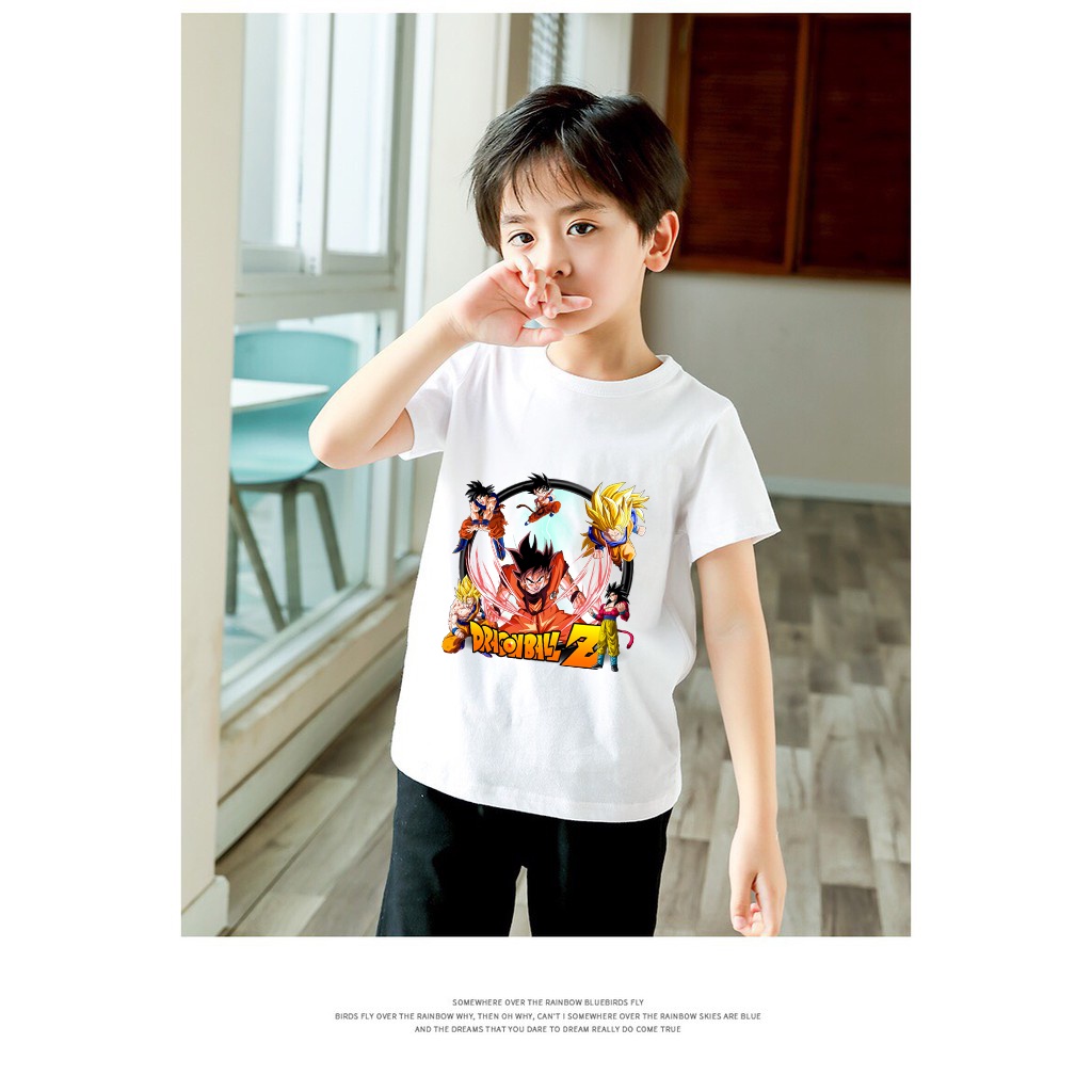 Áo thun bé trai songoku dragon ball 7 viên ngọc rồng GK150 cotton co giản thoải mái