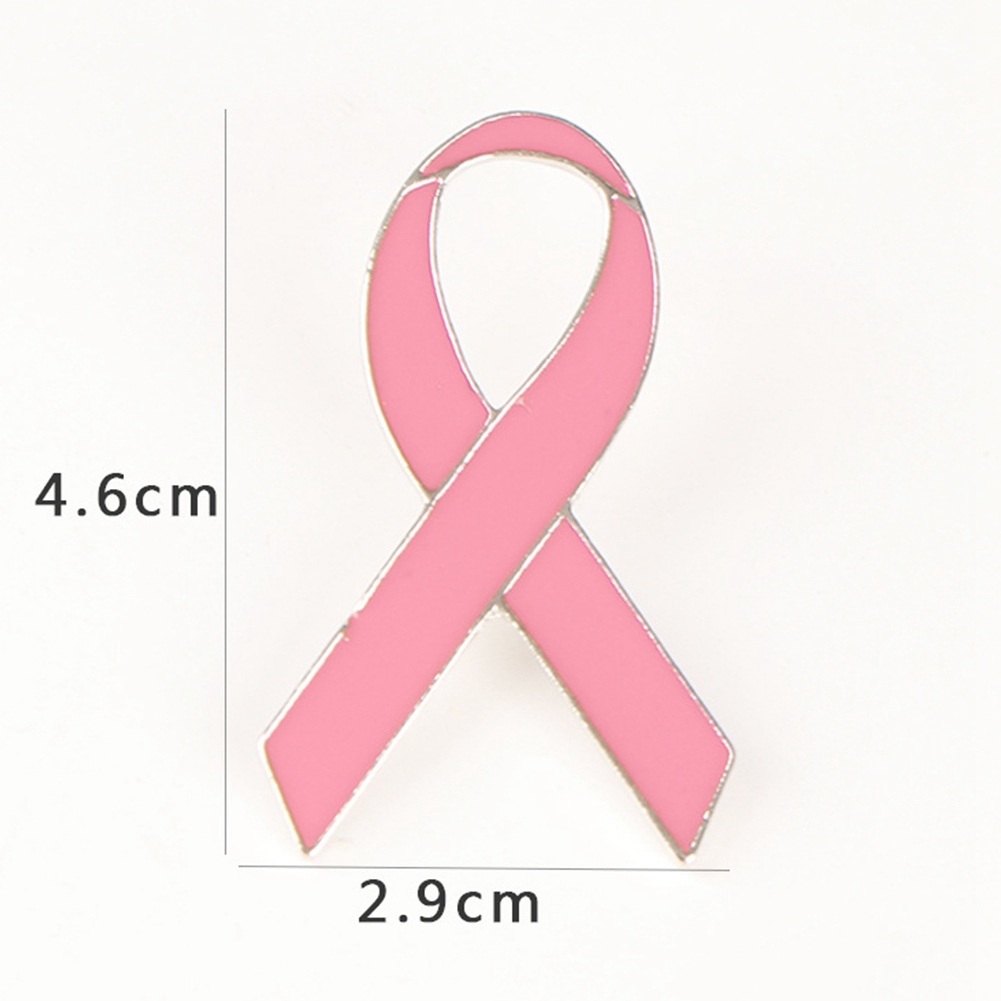 Ghim Cài Áo Hình Ruy Băng Màu Hồng / Vàng