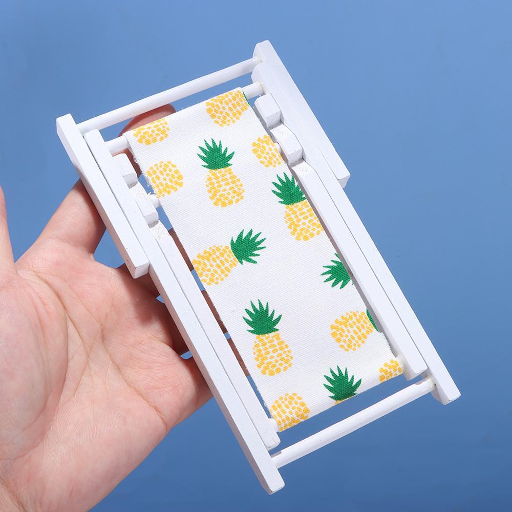 LAYOR1 Mô Hình Ghế Bãi Biển Mini Tỉ Lệ 1: 12 Trang Trí Nhà Búp Bê