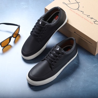 Giày Sneaker Da Nam DINCOX GD06 Black Lịch Lãm