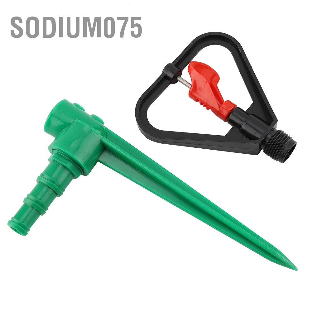Sodium075 1/2inch Plastic Lawn Garden Sprinkler 360 Degree Water Spray Irrigation Drippers Stake