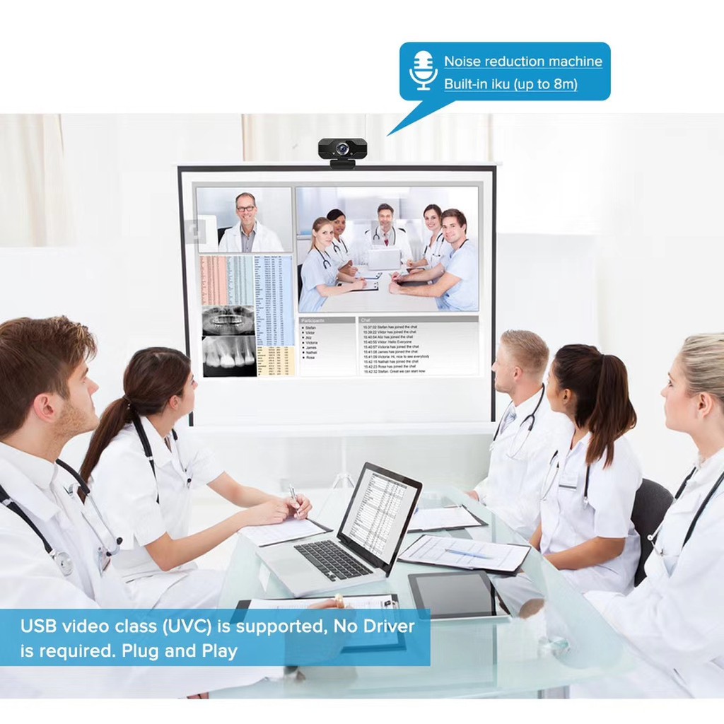 Webcam Full HD 1080P V8 có mic | BigBuy360 - bigbuy360.vn