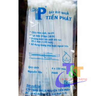 Dây rút nhựa Tiến Phát các loại 10cm , 20cm, 25cm, 30cm, 40cm, 50cm - Hàng Việt Nam chất lượng cao