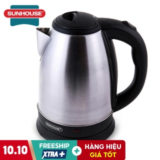 Ấm siêu tốc inox sunhouse , bình đun nước siêu tốc chính hãng