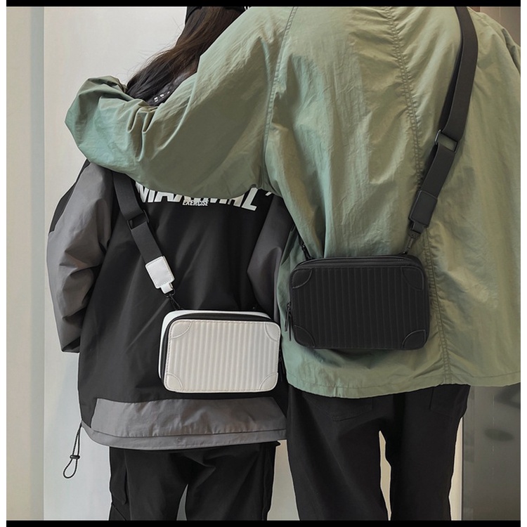 Túi da đeo chéo thời trang sành điệu cho nam Men Sling Bag Shoulder Bag Crossbody Bag Messenger Bag for Men Birthday Gift