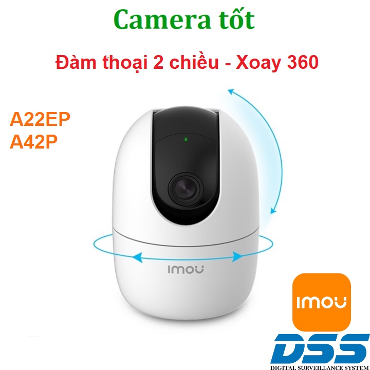 Camera imou A22EP 1080P 2MP / A42P 4MP 2K Siêu nét- Ranger2 - Xoay 360 độ- Kết nối WiFi,Lan