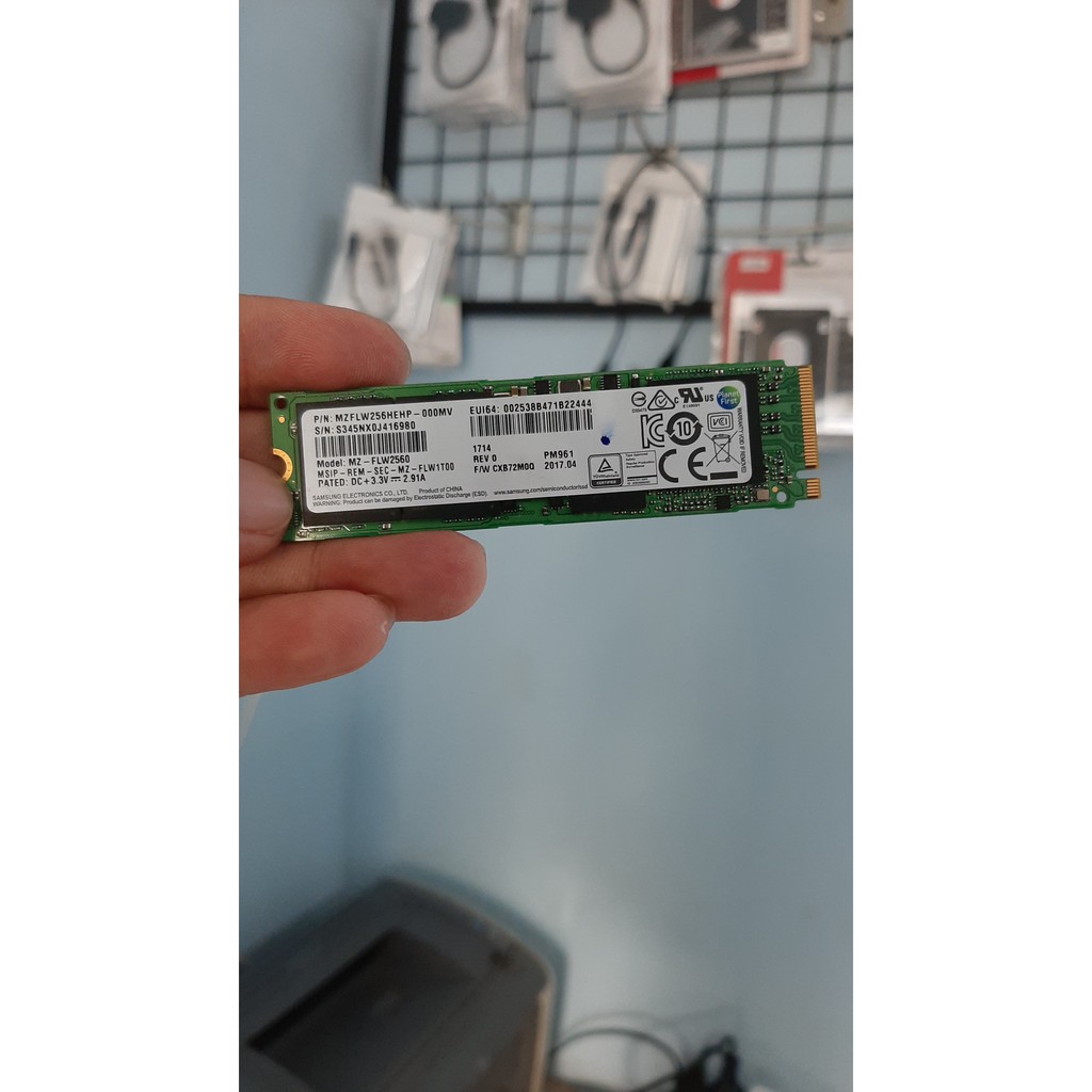 Ổ cứng SSD M2-PCIe 256GB  Samsung PM961 NVMe 2280 – ( 2nd USA NO BOX )