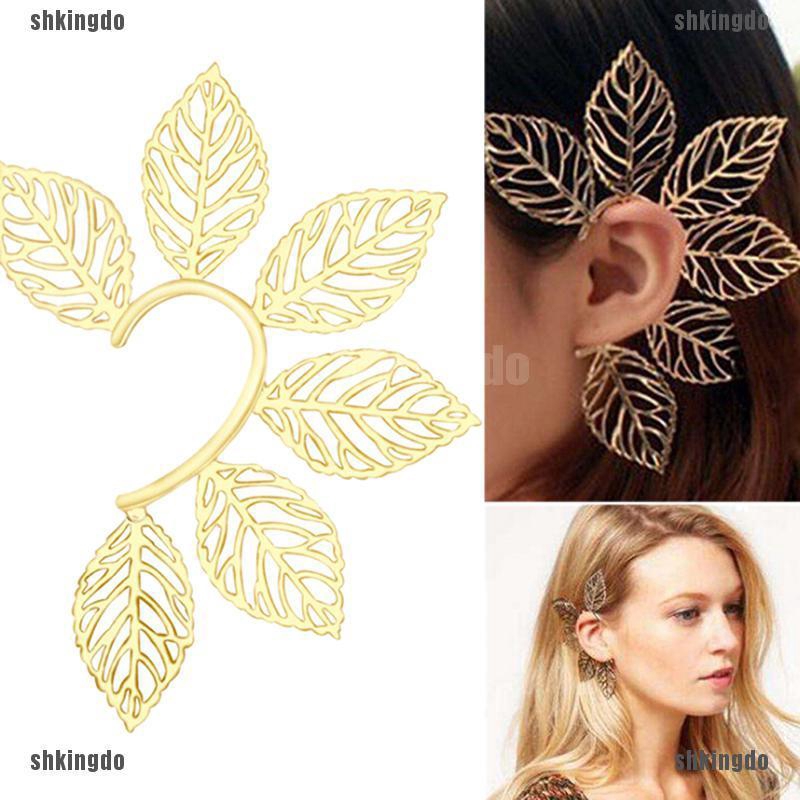 Khuyên Vành Tai Kiểu Vòng Hình Lá Cá Tính