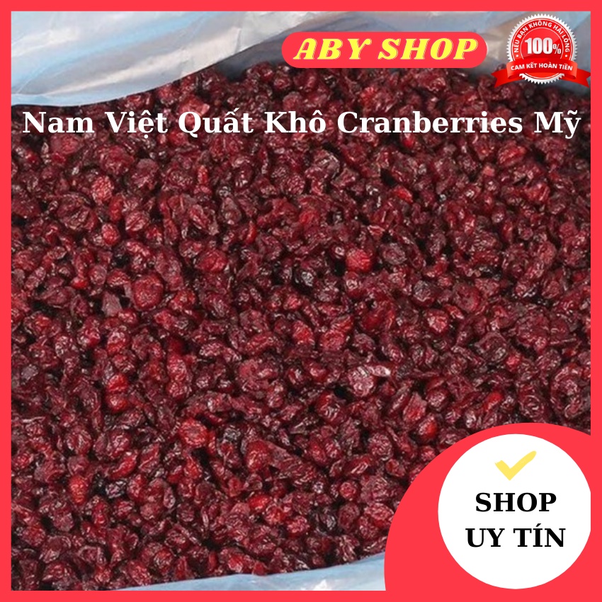 Nam Việt Quất Khô ⚡ LOẠI NGON ⚡ việt quất khô Cranberries Mỹ thích hợp ăn nhẹ, làm bánh, ăn kèm salad