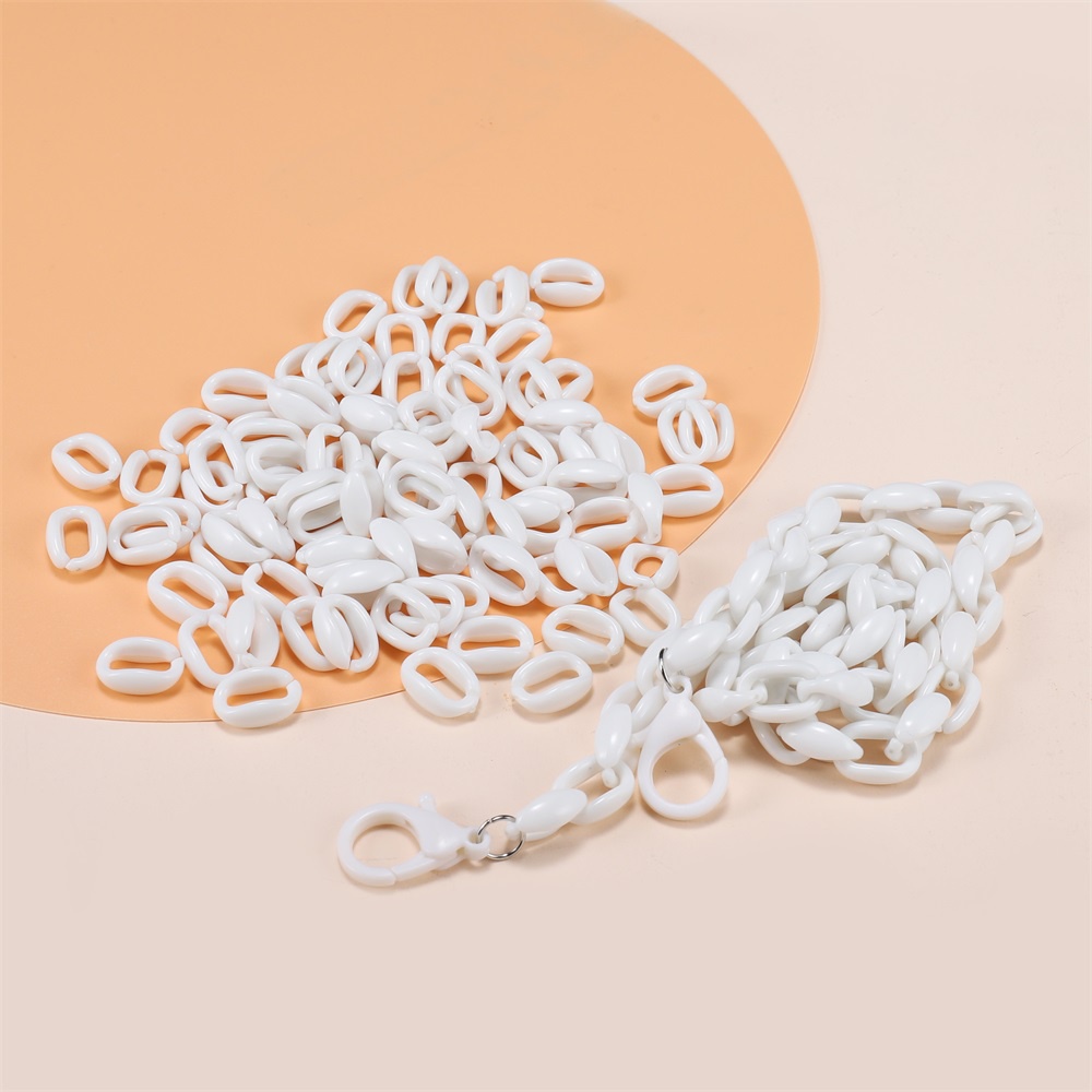 Set 50 khoen nhựa dây xích St.kunkka làm trang sức nhiều màu sắc