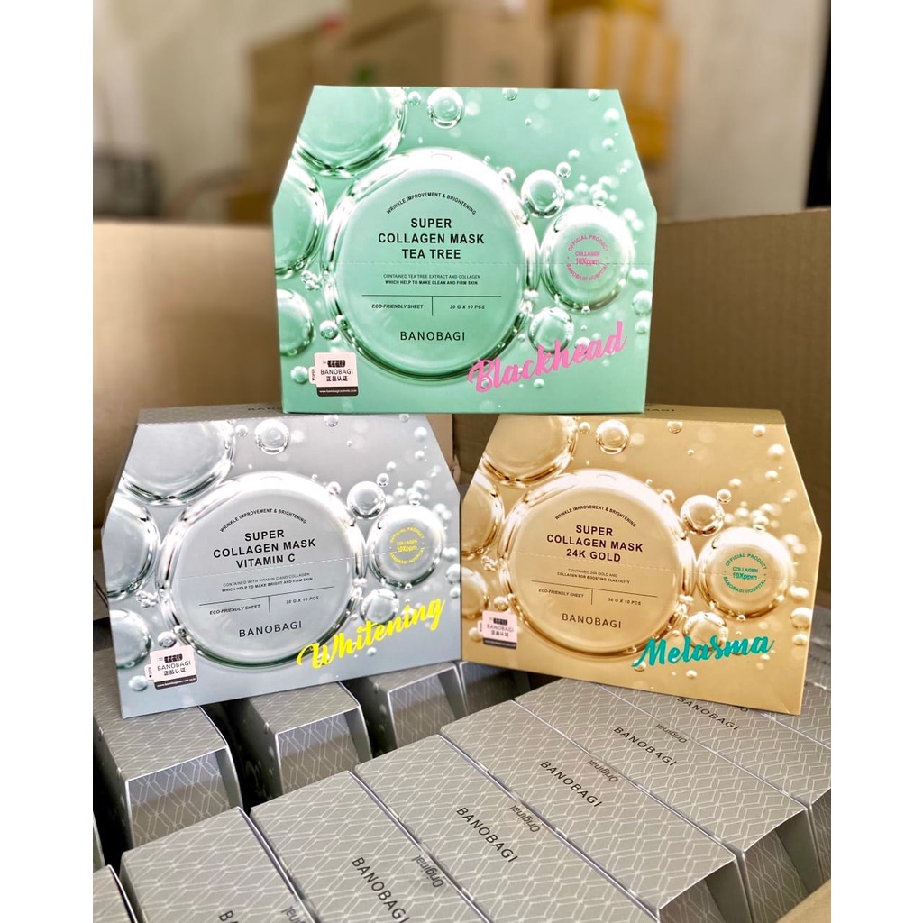 Mặt Nạ Banobagi Super Collagen Mask Wrinkle Improvement & Brightening