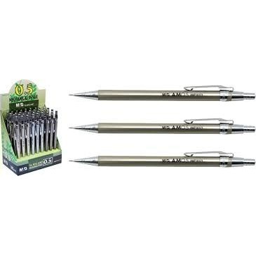 Bút chì kim bấm MG 0.5mm vỏ sắt sang trọng