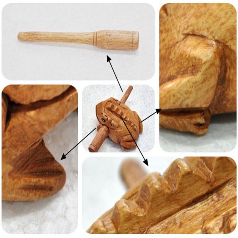 Bộ Gõ Con Ếch Gỗ Đồ Chơi Phát Nhạc Cho Bé