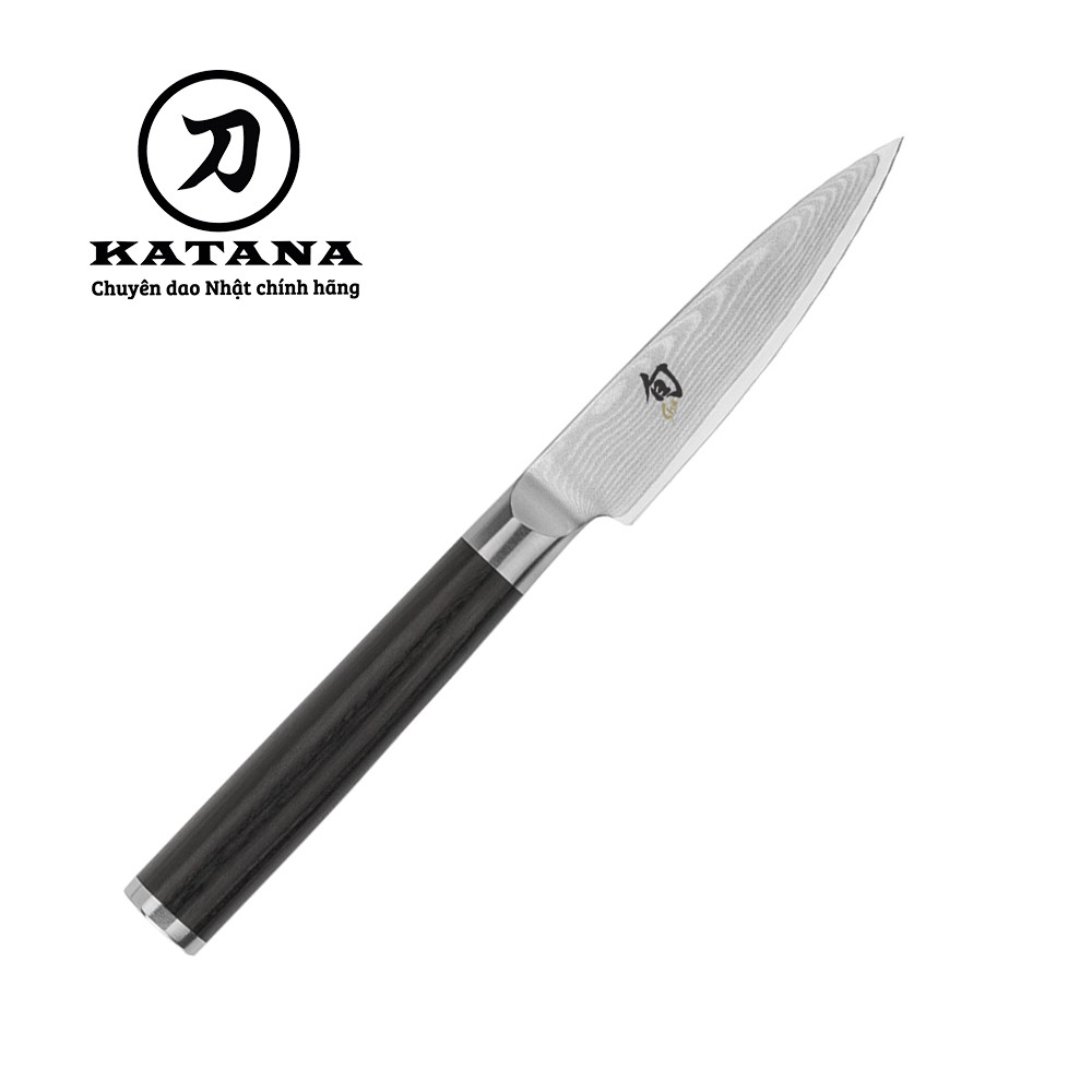 Dao bếp Nhật cao cấp Shun Classic Paring thép Damascus 69 lớp - Dao gọt tỉa hoa quả DM0700 (89mm)