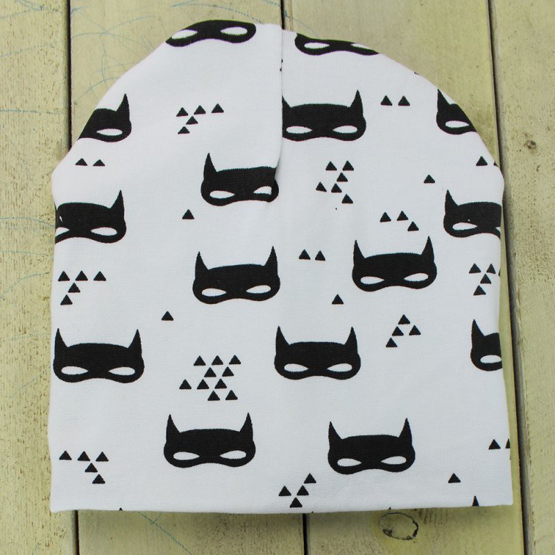 Nón cotton phối nhiều kiểu họa tiết đáng yêu cho bé từ 0-3 tuổi