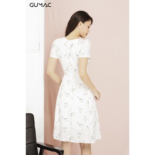 Đầm xòe hoa cúc GUMAC MS11964_TRANG