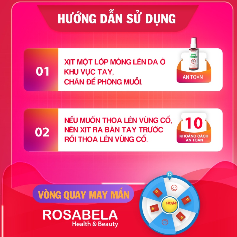 Xịt chống muỗi cho bé Vương Tràm Hương ngăn ngừa muỗi đốt đuổi muỗi hiệu quả (60ml)