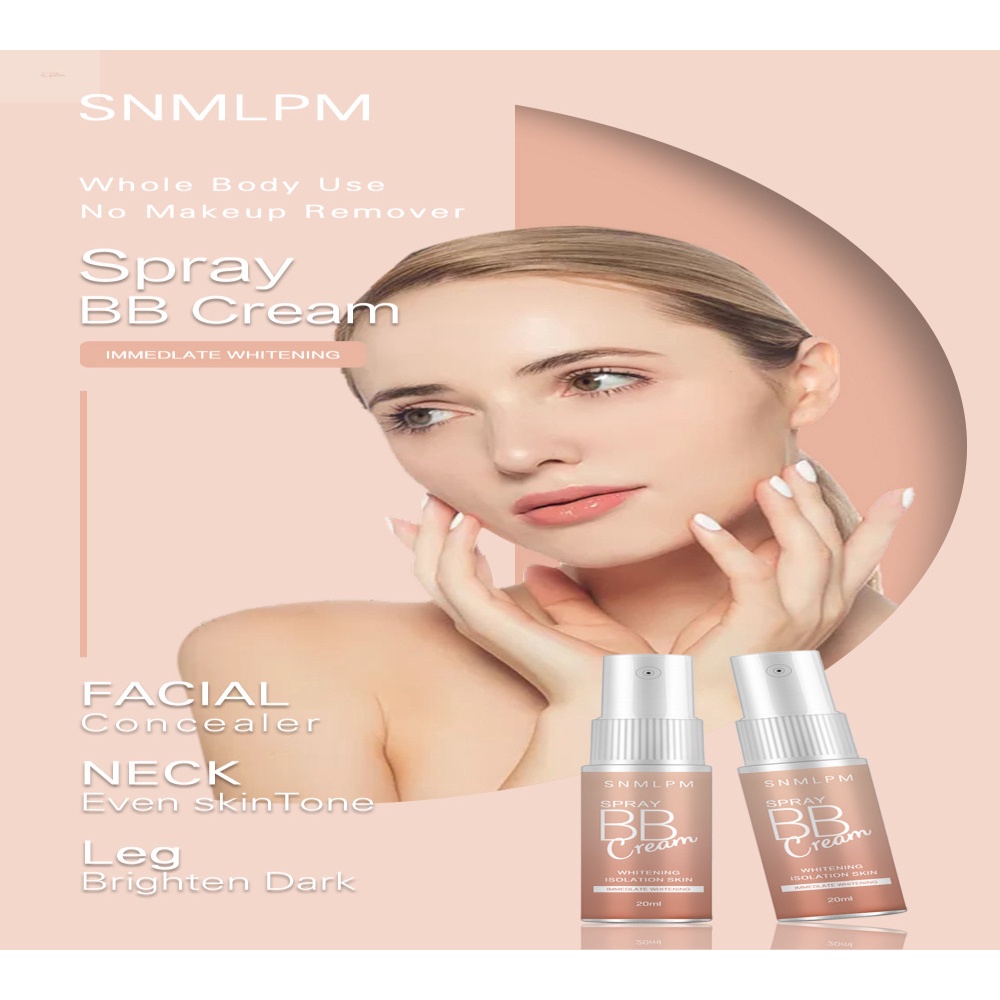Kem Nền Bb Dạng Xịt Che Khuyết Điểm Toàn Thân Chống Mồ Hôi Làm Trắng Da Tự Nhiên