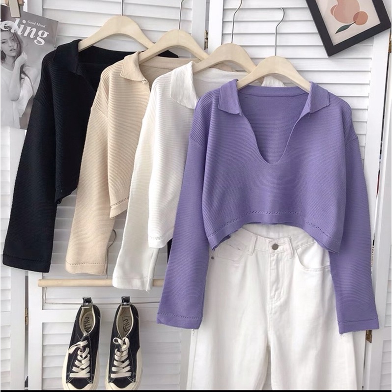 ÁO CROPTOP XẺ TAY DÀI XINH ĐẸP X5